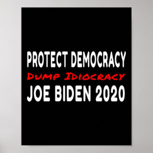 Póster Artículos divertidos de Joe Biden contra Donald Tr