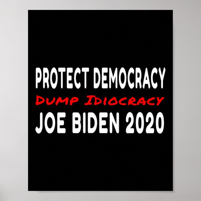 Póster Artículos divertidos de Joe Biden contra Donald Tr (Frente)