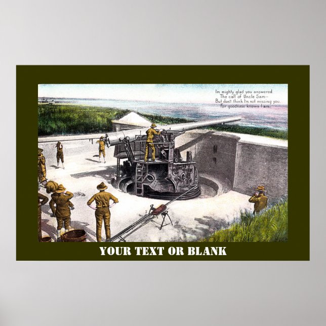 Póster Artillería costera (Frente)