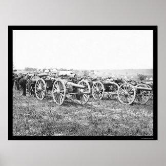 Póster Artillería en Richmond, VA 1862