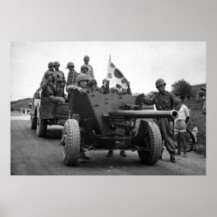 Póster Artilleros surcoreanos