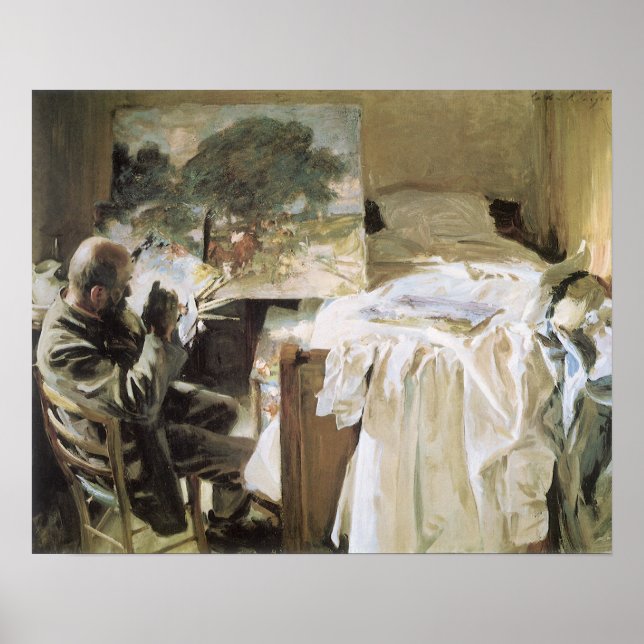 Póster Artist in His Studio by John Singer Sargent (Frente)