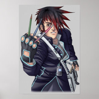 Póster Artista Anime Manga