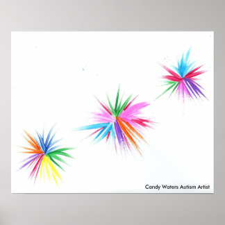 Póster Artista de autismo Candy Waters