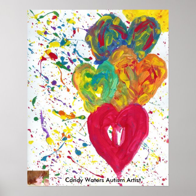 Póster Artista de autismo Candy Waters (Frente)