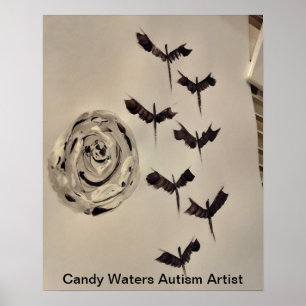 Póster Artista de autismo Candy Waters