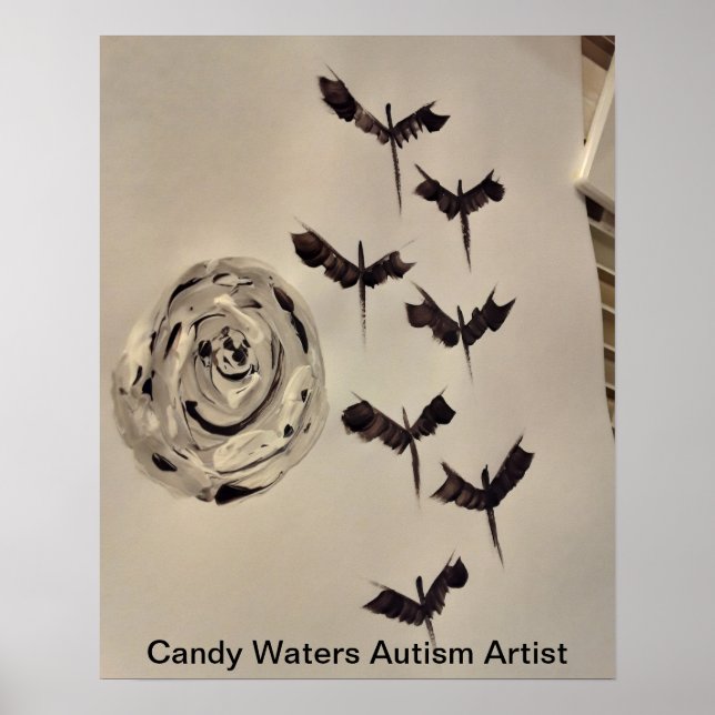 Póster Artista de autismo Candy Waters (Frente)