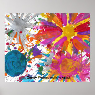 Póster Artista de autismo Candy Waters