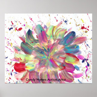 Póster Artista de autismo Candy Waters