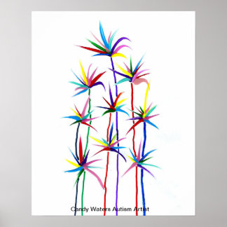 Póster Artista de autismo Candy Waters