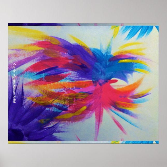 Póster Artista de autismo Candy Waters (Frente)
