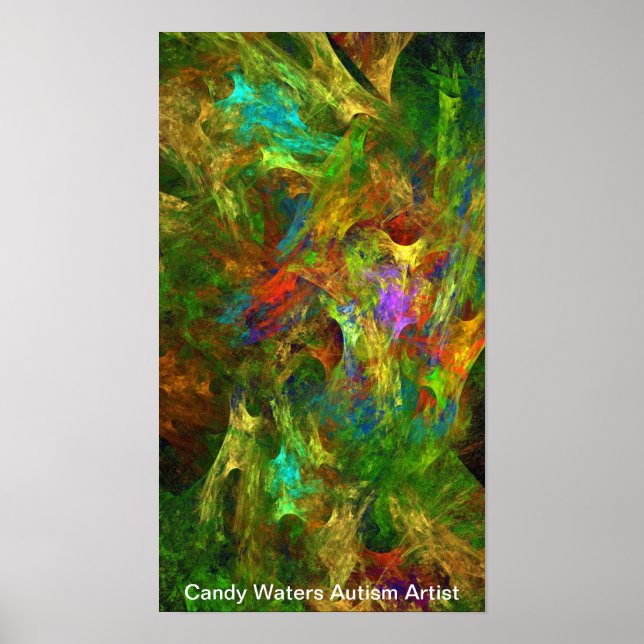 Póster Artista de autismo Candy Waters (Frente)