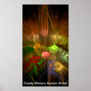 Póster Artista de autismo Candy Waters