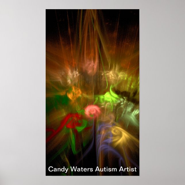 Póster Artista de autismo Candy Waters (Frente)
