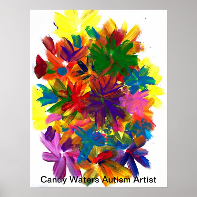 Póster Artista de autismo Candy Waters (Frente)