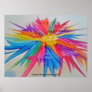 Póster Artista de autismo Candy Waters