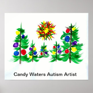 Póster Artista de autismo Candy Waters