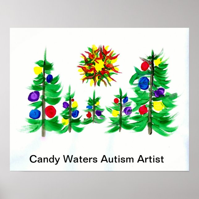 Póster Artista de autismo Candy Waters (Frente)