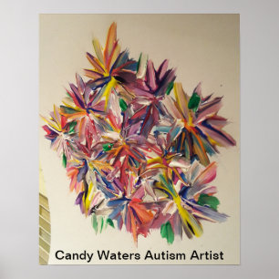Póster Artista de autismo Candy Waters