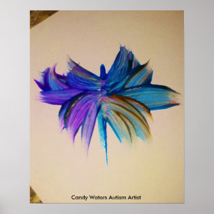 Póster Artista de autismo Candy Waters