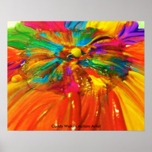 Póster Artista de autismo Candy Waters