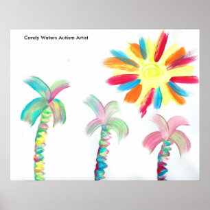 Póster Artista de autismo Candy Waters