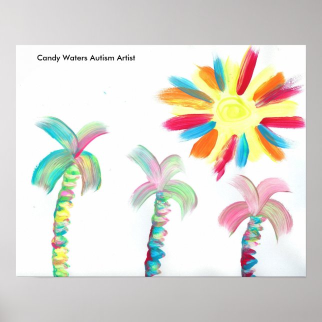 Póster Artista de autismo Candy Waters (Frente)