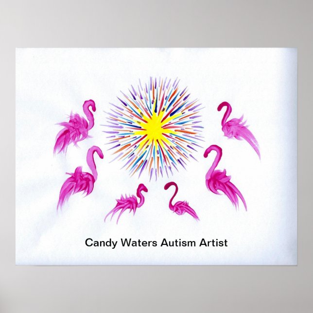 Póster Artista de autismo Candy Waters (Frente)