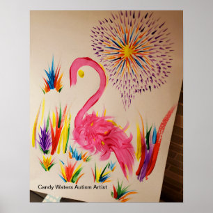 Póster Artista de autismo Candy Waters