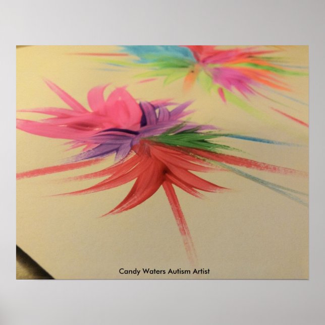 Póster Artista de autismo Candy Waters (Frente)