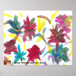 Póster Artista de autismo Candy Waters