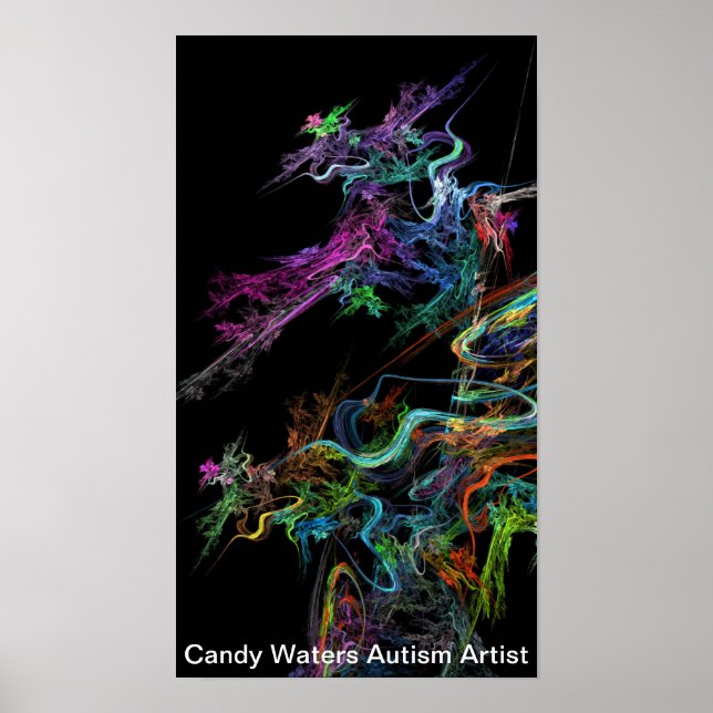 Póster Artista de autismo Candy Waters (Frente)