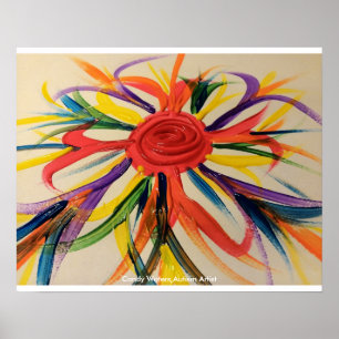 Póster Artista de autismo Candy Waters