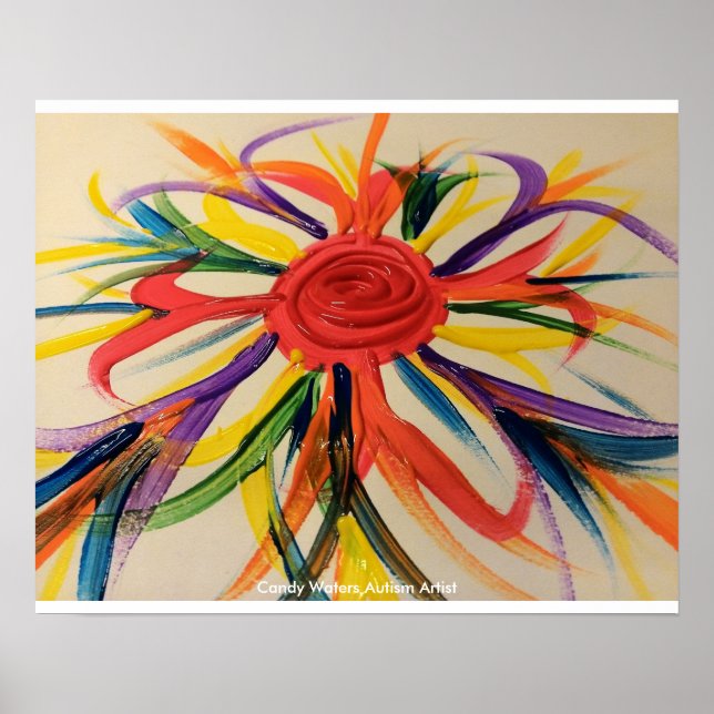 Póster Artista de autismo Candy Waters (Frente)