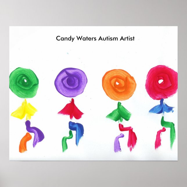 Póster Artista de autismo Candy Waters (Frente)