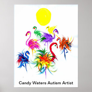 Póster Artista de autismo Candy Waters