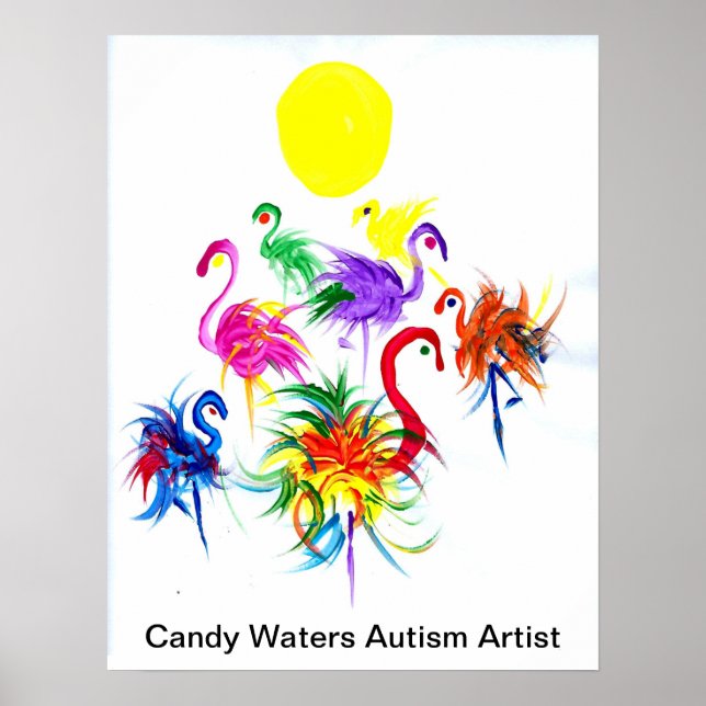 Póster Artista de autismo Candy Waters (Frente)
