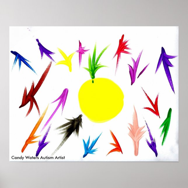 Póster Artista de autismo Candy Waters (Frente)