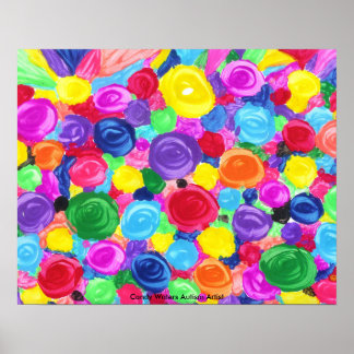 Póster Artista de autismo Candy Waters