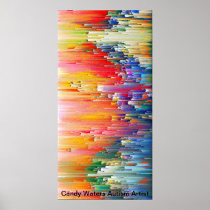 Póster Artista de autismo Candy Waters
