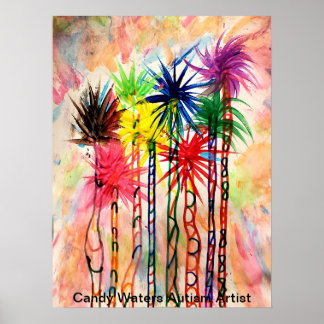 Póster Artista de autismo Candy Waters