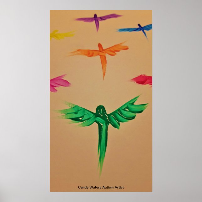 Póster Artista de autismo Candy Waters (Frente)