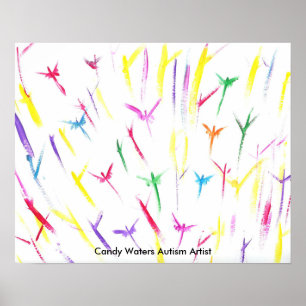 Póster Artista de autismo Candy Waters