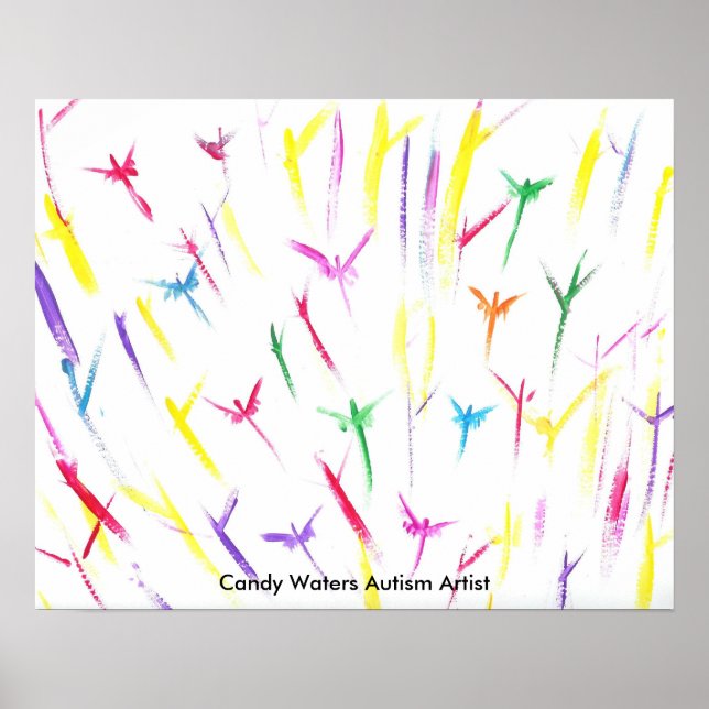 Póster Artista de autismo Candy Waters (Frente)