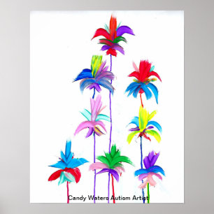 Póster Artista de autismo Candy Waters