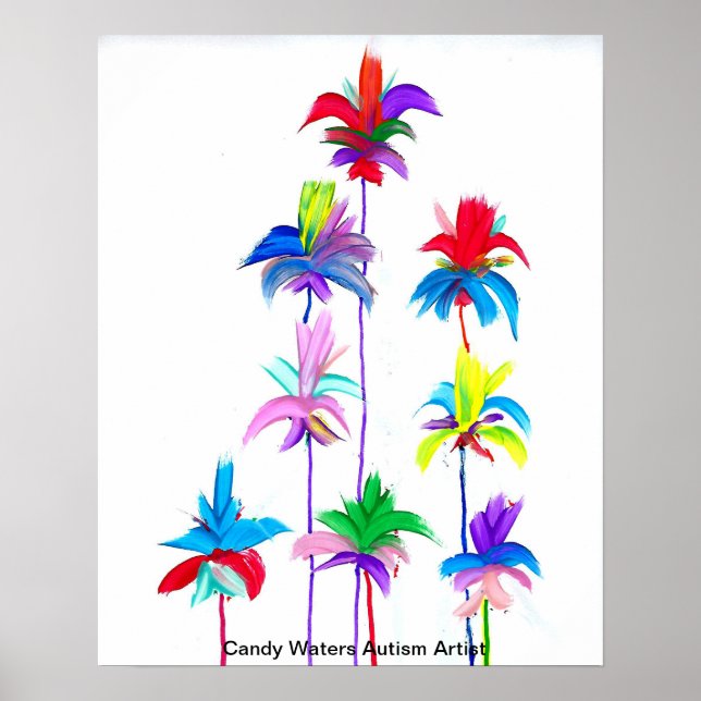 Póster Artista de autismo Candy Waters (Frente)