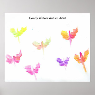 Póster Artista de autismo Candy Waters