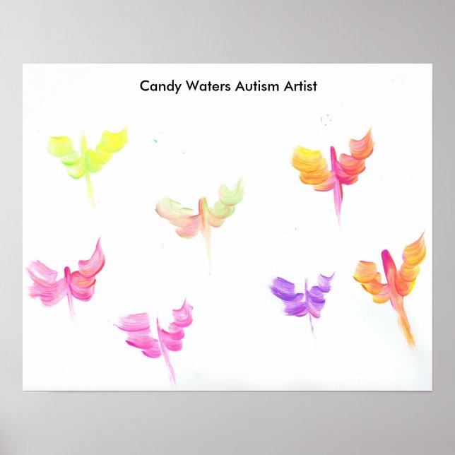 Póster Artista de autismo Candy Waters (Frente)