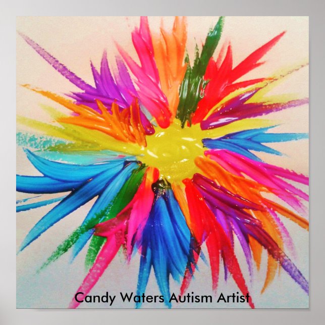 Póster Artista de autismo Candy Waters (Frente)