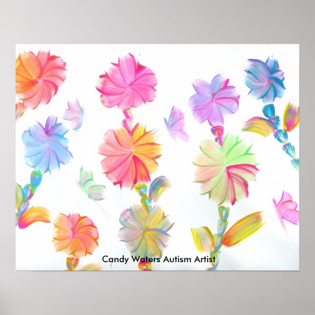 Póster Artista de autismo Candy Waters (Frente)